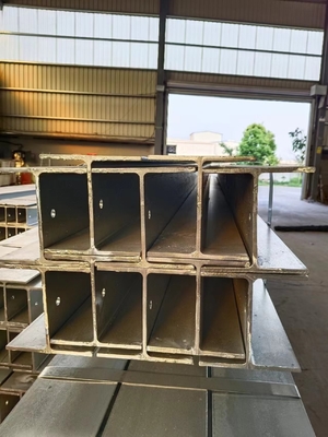 Aisi Standard เหล็กเหล็กเหล็กเหล็ก H Beam ผนังรองรับด้วยความทนทานกับสภาพอากาศที่ดี